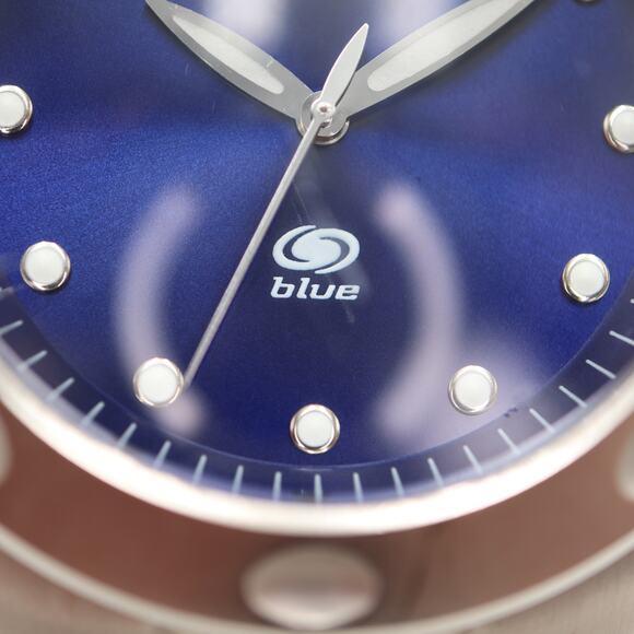 Fossil Blue Mens Silver Tone Blue Dial Watch AM-3319 Stainless Steel New Battery - Picture 8 of 14